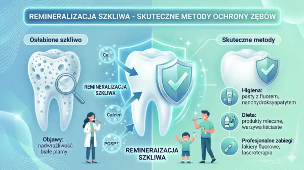 Remineralizacja szkliwa - Jak odbudować zęby i uniknąć wiertła?